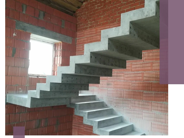 Бетонные лестницы под ключ в Элисте: монтаж, демонтаж, ремонт