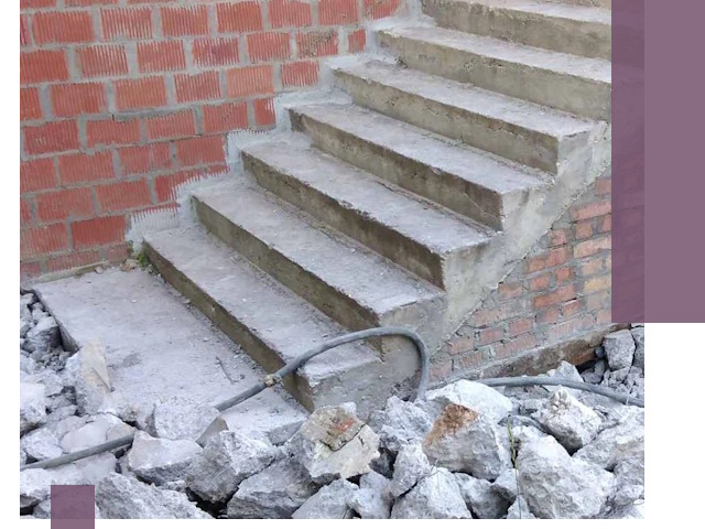 Демонтаж бетонных лестниц в Элисте: быстро и безопасно