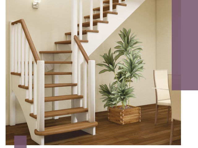 Г-образные лестницы под ключ в Элисте — изготовление и монтаж