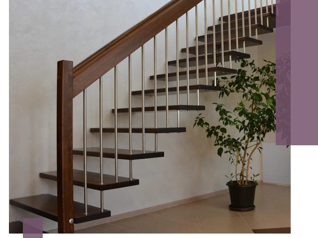 Лестницы на больцах под ключ в Элисте – изготовление и монтаж