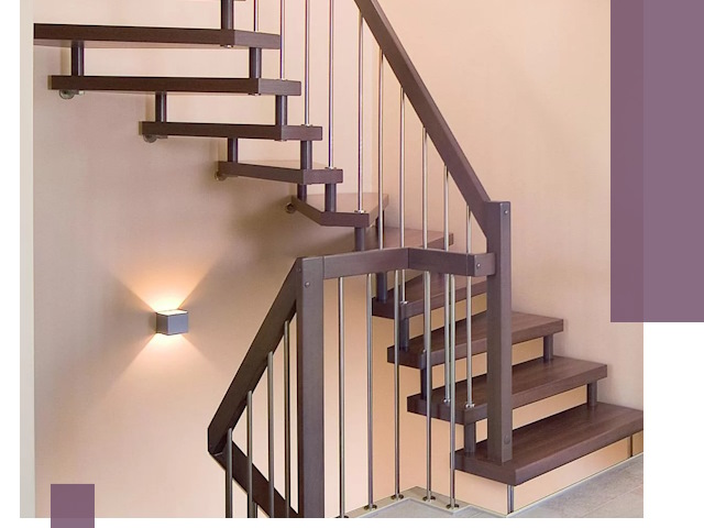 Изготовление лестниц на больцах в Элисте под ключ