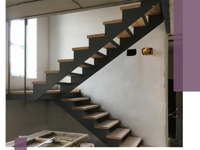 Изготовление лестниц на металлокаркасе в Элисте от производителя