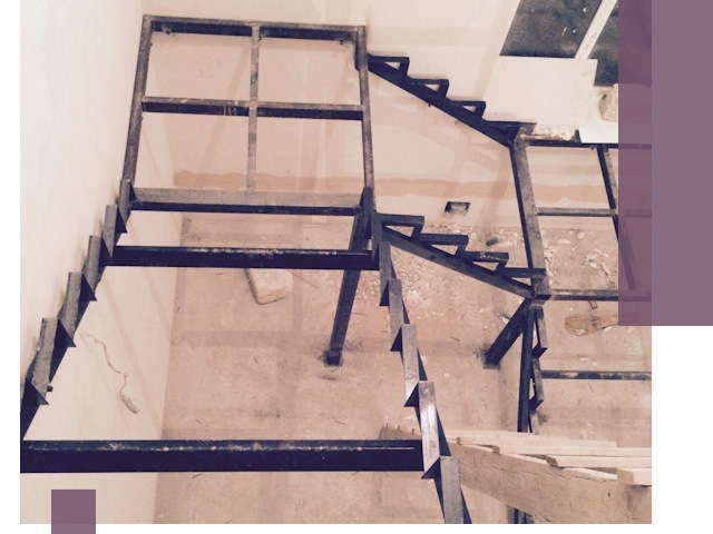 Монтаж лестниц на металлокаркасе в Элисте быстро и качественно