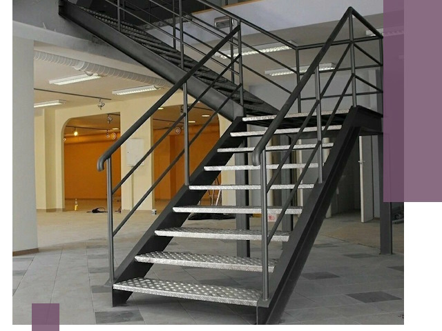 Лестницы для офиса в Элисте: изготовление, монтаж, демонтаж