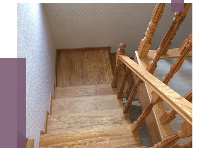 Сосновые лестницы в Элисте под ключ от 8181 руб.  | ПРОЛЁТ-Элс