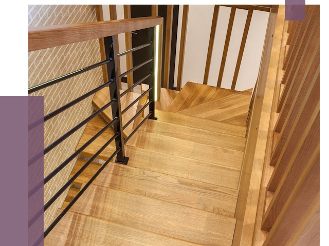 Лестницы из ясеня в Элисте под ключ от 10149 руб. 