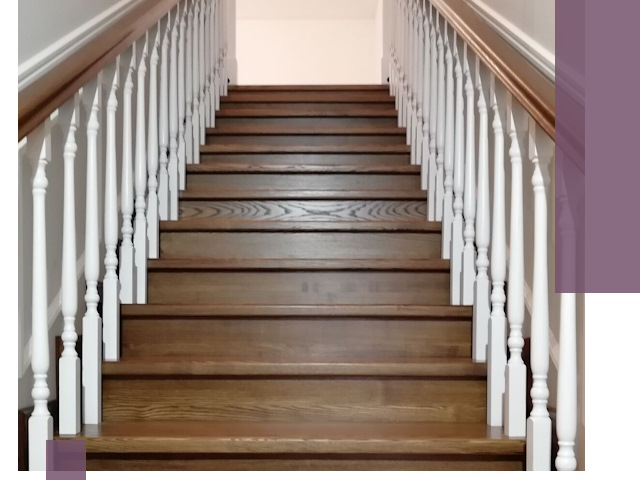 Лестницы из ясеня на заказ в Элисте — изготовление и монтаж