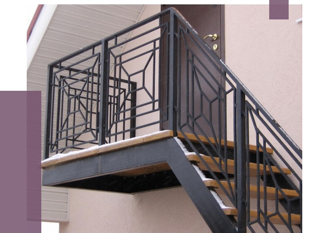 Металлические перила в Элисте от 4350 руб.  | ПРОЛЁТ-Элс