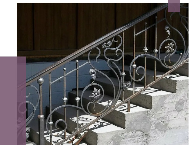Кованые перила в Элисте от 8803 руб. под ключ — качество от ПРОЛЁТ-Элс