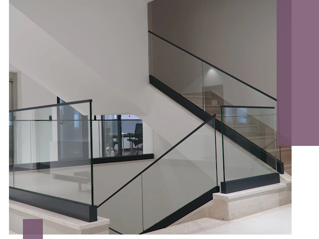 Стеклянные перила премиум-класса с установкой в Элисте