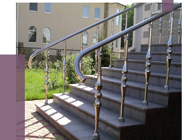 Перила для крыльца в Элисте от 10874 руб. — монтаж ПРОЛЁТ-Элс