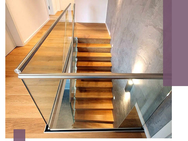 Перила для лестницы в доме — изготовление и монтаж в Элисте