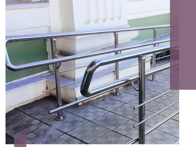 Ограждения пандусов из металла и нержавейки в Элисте