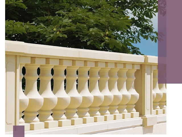 Установка балюстрады в Элисте: изготовление и монтаж под ключ