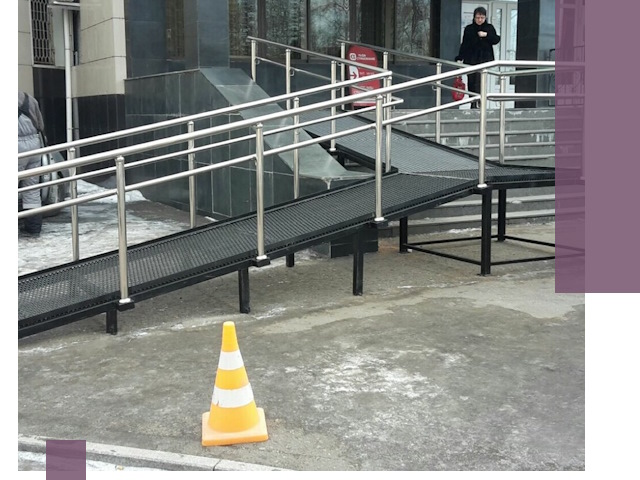 Стационарные пандусы под ключ в Элисте — изготовление и монтаж