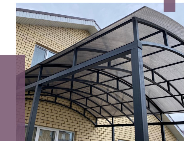 Монтаж козырьков в Элисте от 11651 руб. | ПРОЛЁТ-Элс