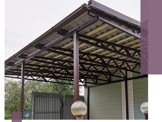 Навесы под ключ в Элисте: изготовление, монтаж и гарантия