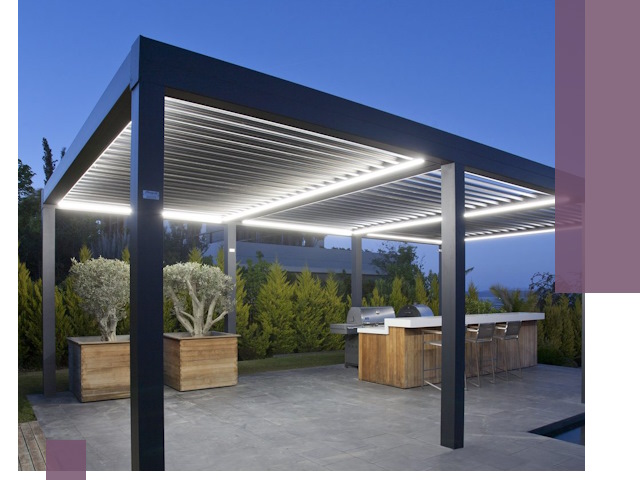 Навесы отдельно стоящие под ключ в Элисте из металла и поликарбоната