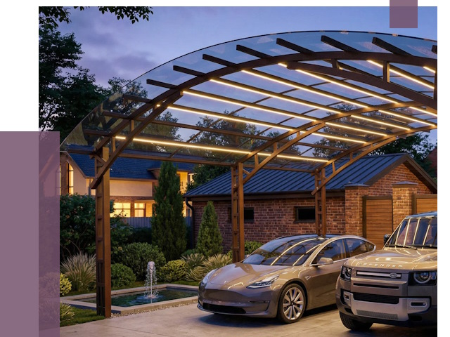 Металлические навесы в Элисте от 12841 руб. под ключ — ПРОЛЁТ-Элс