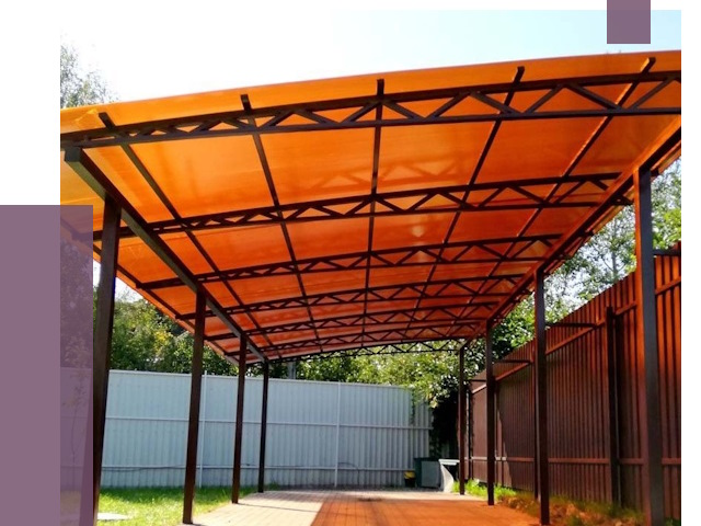 Односкатные навесы под ключ в Элисте от 13307 руб. 