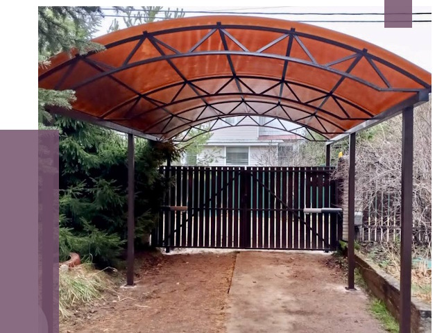 Арочные навесы в Элисте от 12893 руб. — изготовление и монтаж | ПРОЛЁТ-Элс