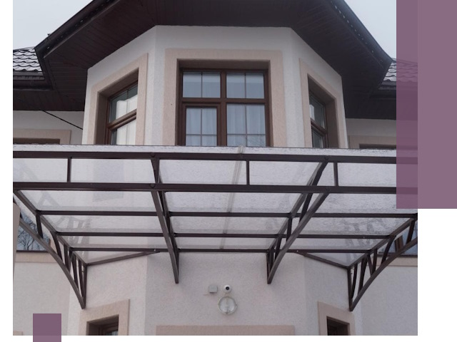 Козырьки из поликарбоната под ключ в Элисте