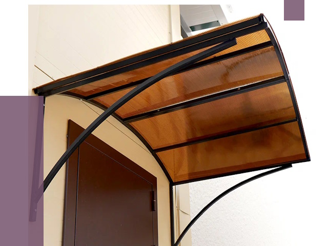 Недорогие козырьки в Элисте от 7684 руб.  | ПРОЛЁТ-Элс