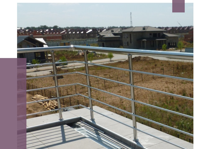 Парапеты из нержавеющей стали в Элисте от 8078 руб. за м² | ПРОЛЁТ-Элс