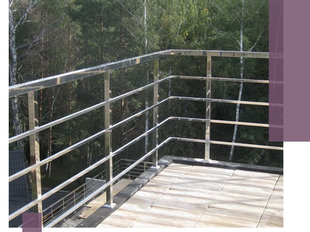 Парапеты из нержавеющей стали в Элисте — изготовление и монтаж