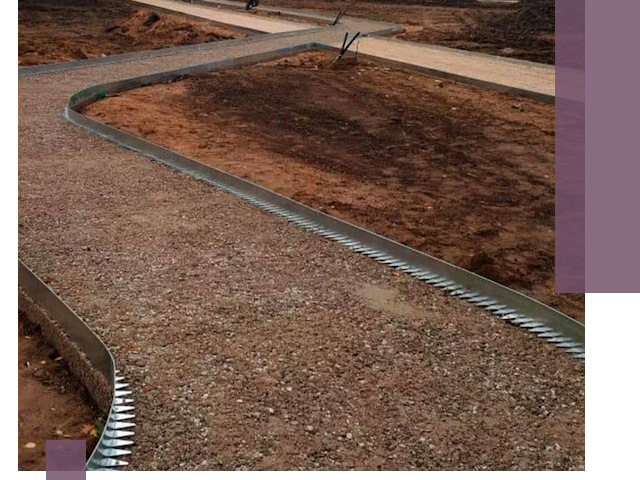 Металлические бордюры под ключ в Элисте — изготовление и монтаж