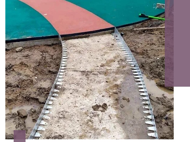 Металлические бордюры для дорожек в Элисте — монтаж и изготовление