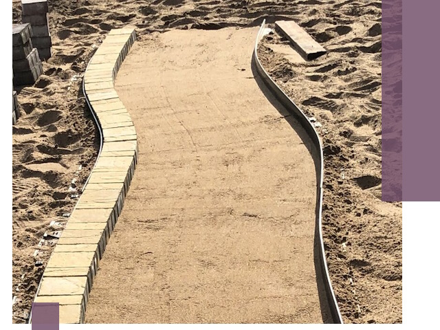 Металлические бордюры для тротуаров в Элисте — прочные и долговечные