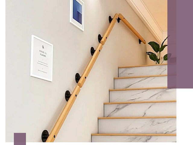 Поручни металлические и деревянные под ключ в Элисте