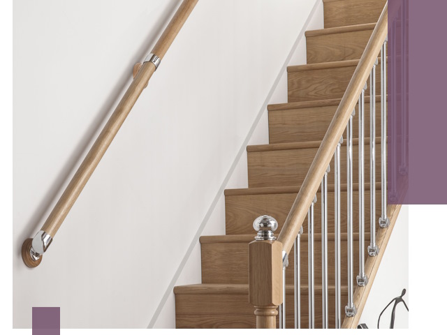 Пристенные поручни из стали и нержавейки под монтаж в Элисте